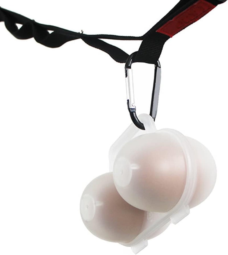 NOWHYX 2pcs Eggs Carrier Case, Portable 2 Girds Egg Holder Container with D Buckle, Reusable Plastic Leakproof Shockproof Eggs Box Egg Tray for Kitchen Outdoor Camping Picnic Hiking - Image 3